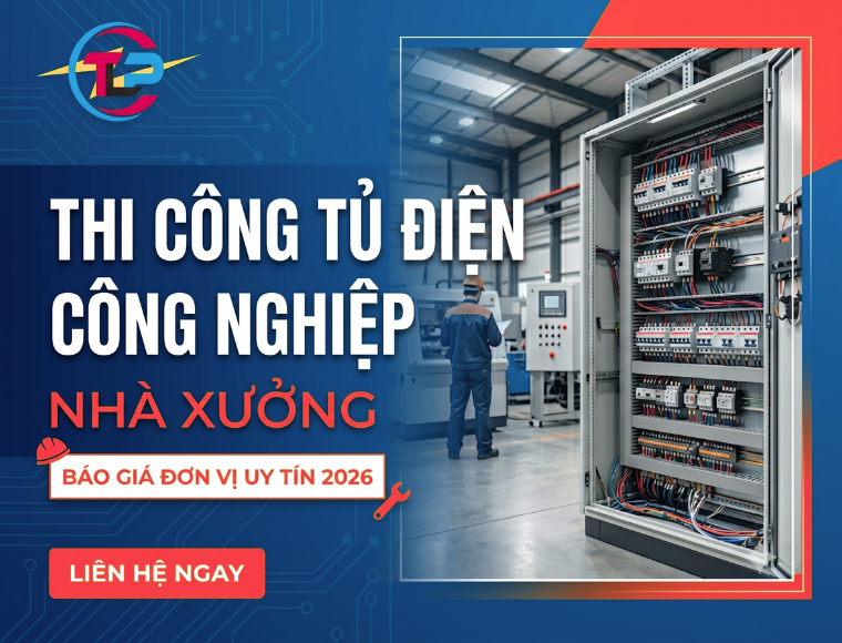 Thi công tủ điện công nghiệp nhà xưởng