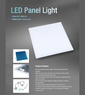 Đ&egrave;n LED Panel Winstar Chống Ch&oacute;i UGR<19
