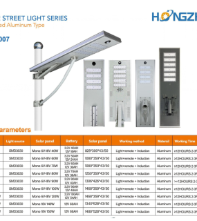 Đ&egrave;n Đường NLMT HONGZHUN HZ-TY-007 40W&ndash;150W