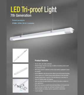 Đ&egrave;n LED Tri-proof Thế Hệ 7 Winstar Ch&iacute;nh H&atilde;ng