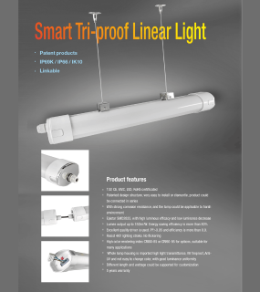 Đ&egrave;n LED Smart Tri-proof Linear Light Winstar