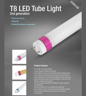 Đ&egrave;n Tu&yacute;p LED T8 Thế Hệ 2 Winstar