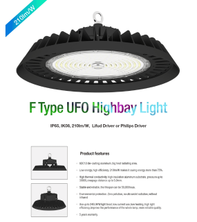 Đ&egrave;n LED WINSTAR CCT & Power Switch UFO Highbay Type G